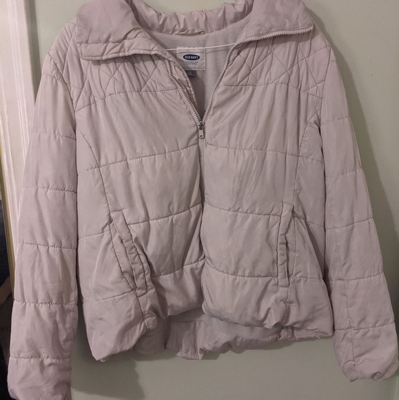 SOLD ✅ Old Navy XL Quilted Jacket Cream Color - Picture 1 of 10